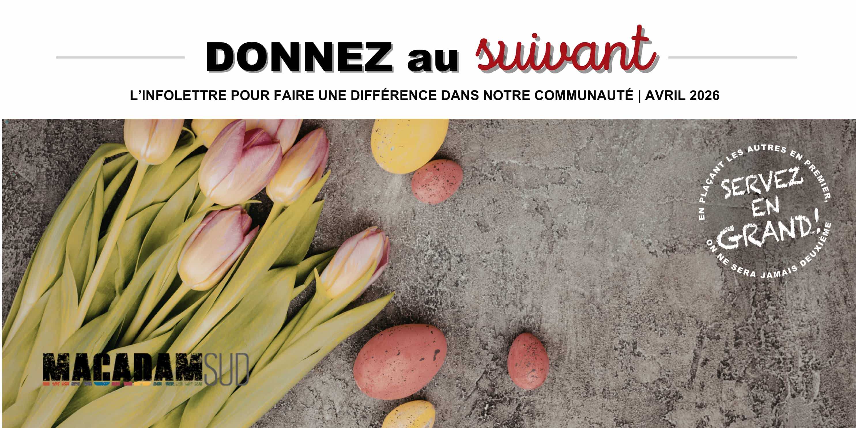 Infolettre de Avril 2026